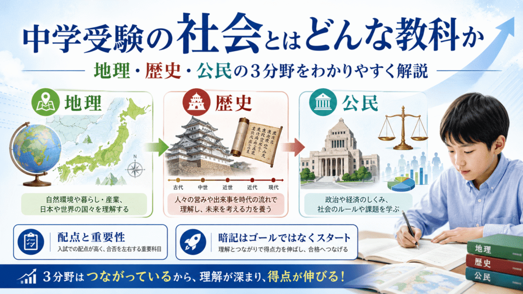 中学受験の社会とはどんな教科か
